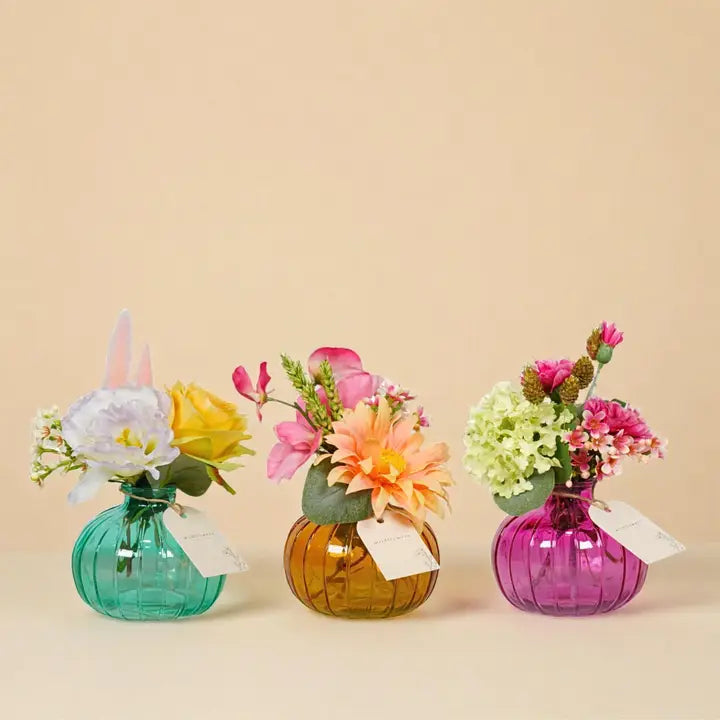 Artificial Flowers in Jar