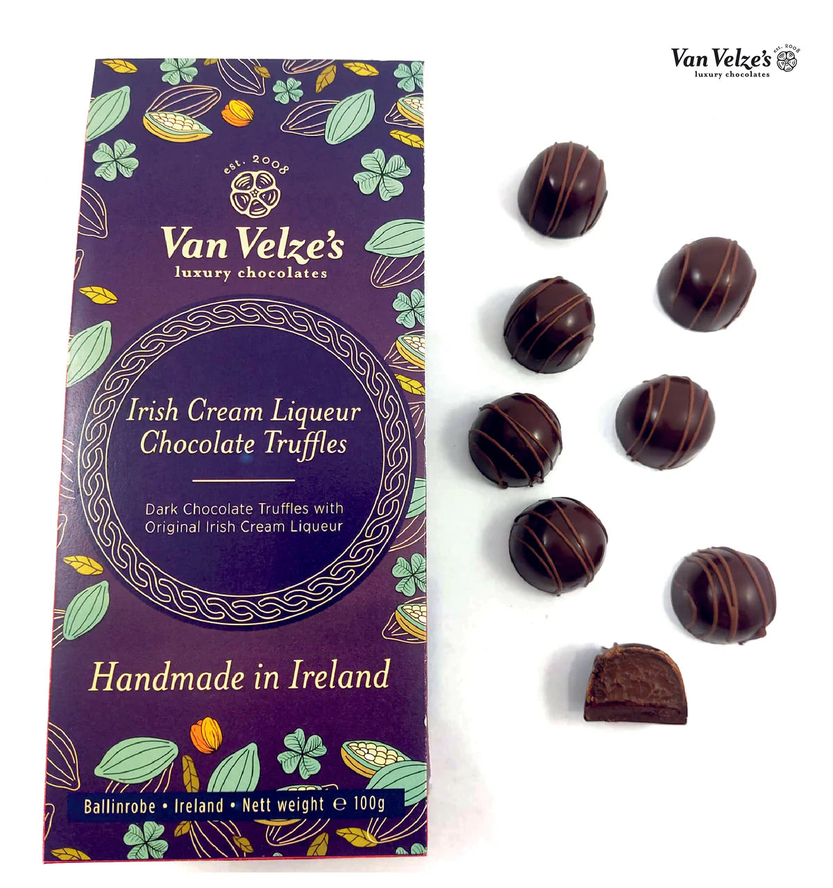 Van Velze's Irish Cream Liqueur Truffles