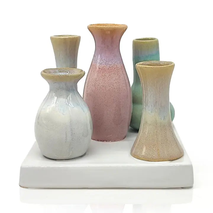 Vases on Ceramic Tray