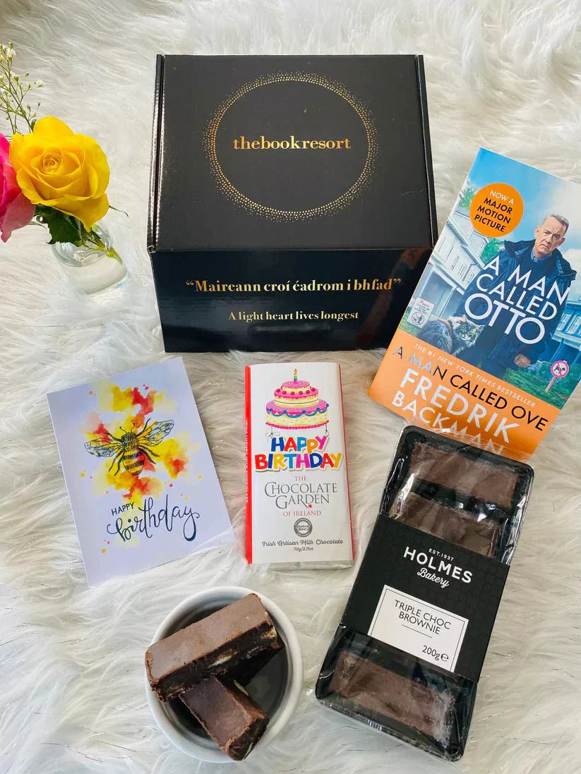 Luxury Birthday Gift Box Ireland 2026 - Hand-packed Irish gift hamper with books and chocolate by The Book Resort Waterford.