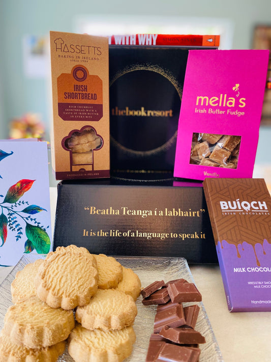Luxury Irish corporate gift boxes from The Book Resort featuring sustainable packaging and local products.