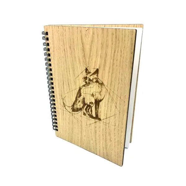 Wooden Fox Notepad - NO GIFT BOX