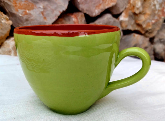 Handmade Ceramic Green Mug