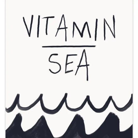 Vitamin Sea A4 Print by Dusty Boy Designs
