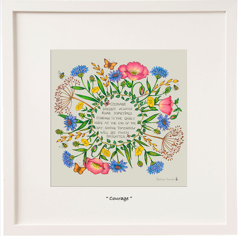 Courage Framed Print - NO GIFT BOX
