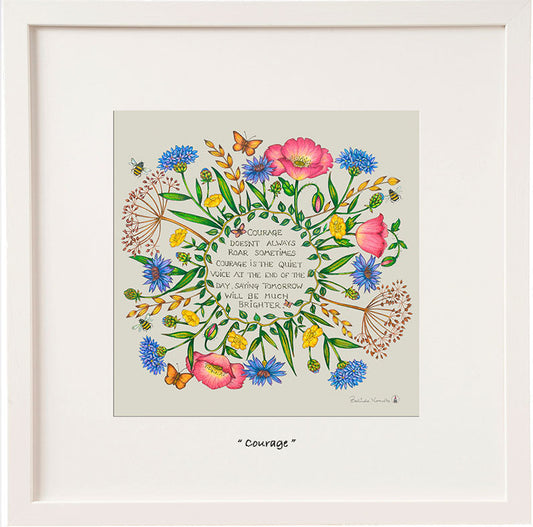 Courage Framed Print - NO GIFT BOX