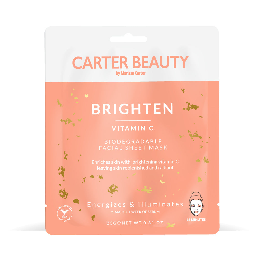 Carter Beauty Brighten Vitamin C Facial Sheet Mask | Carter Beauty Ireland