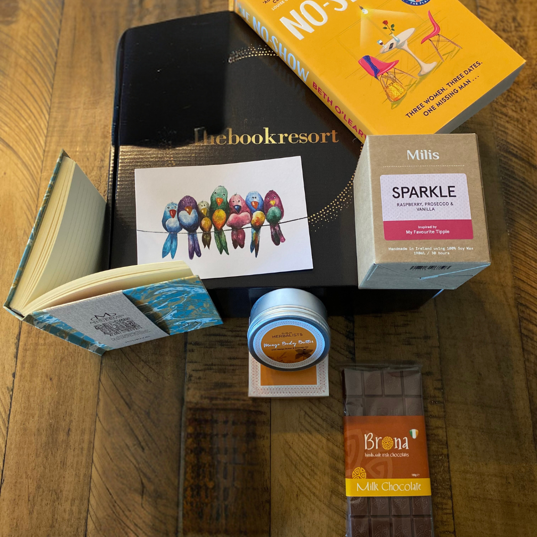 Bespoke Employee Wellness Gift Box by The Book Resort featuring premium Irish artisan self-care products.