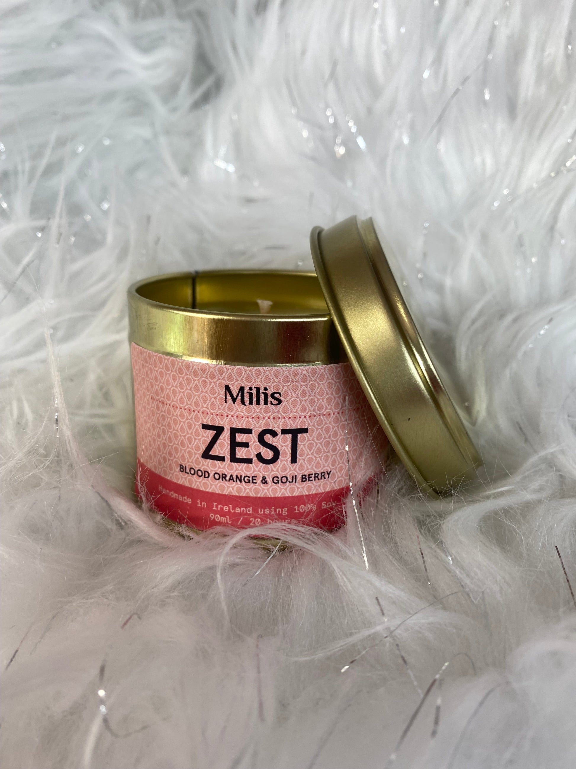 Milis Zest Tin Candle