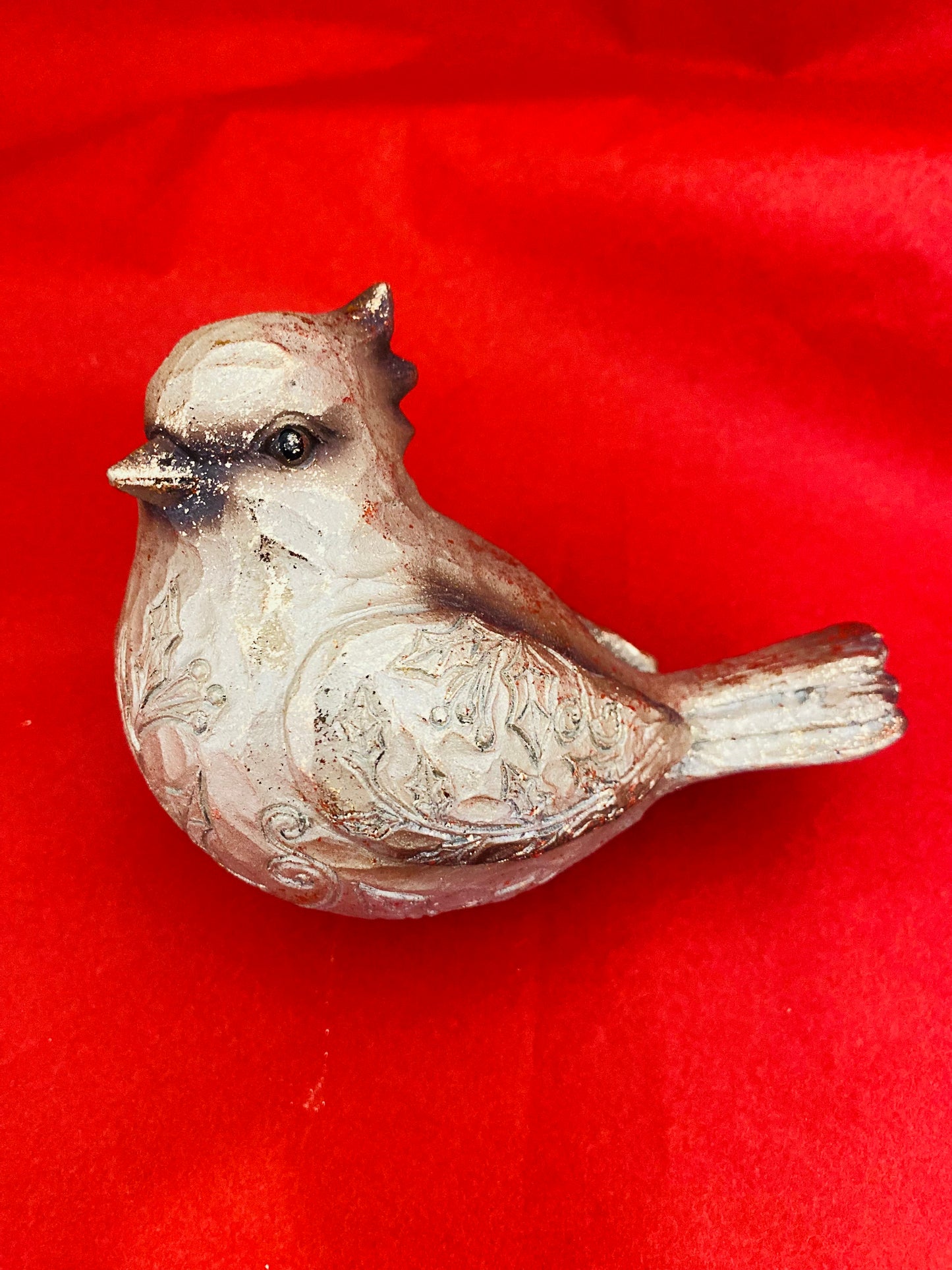 Festive Gold Bird Ornament