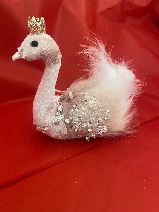 Pink Swan Tree Decoration