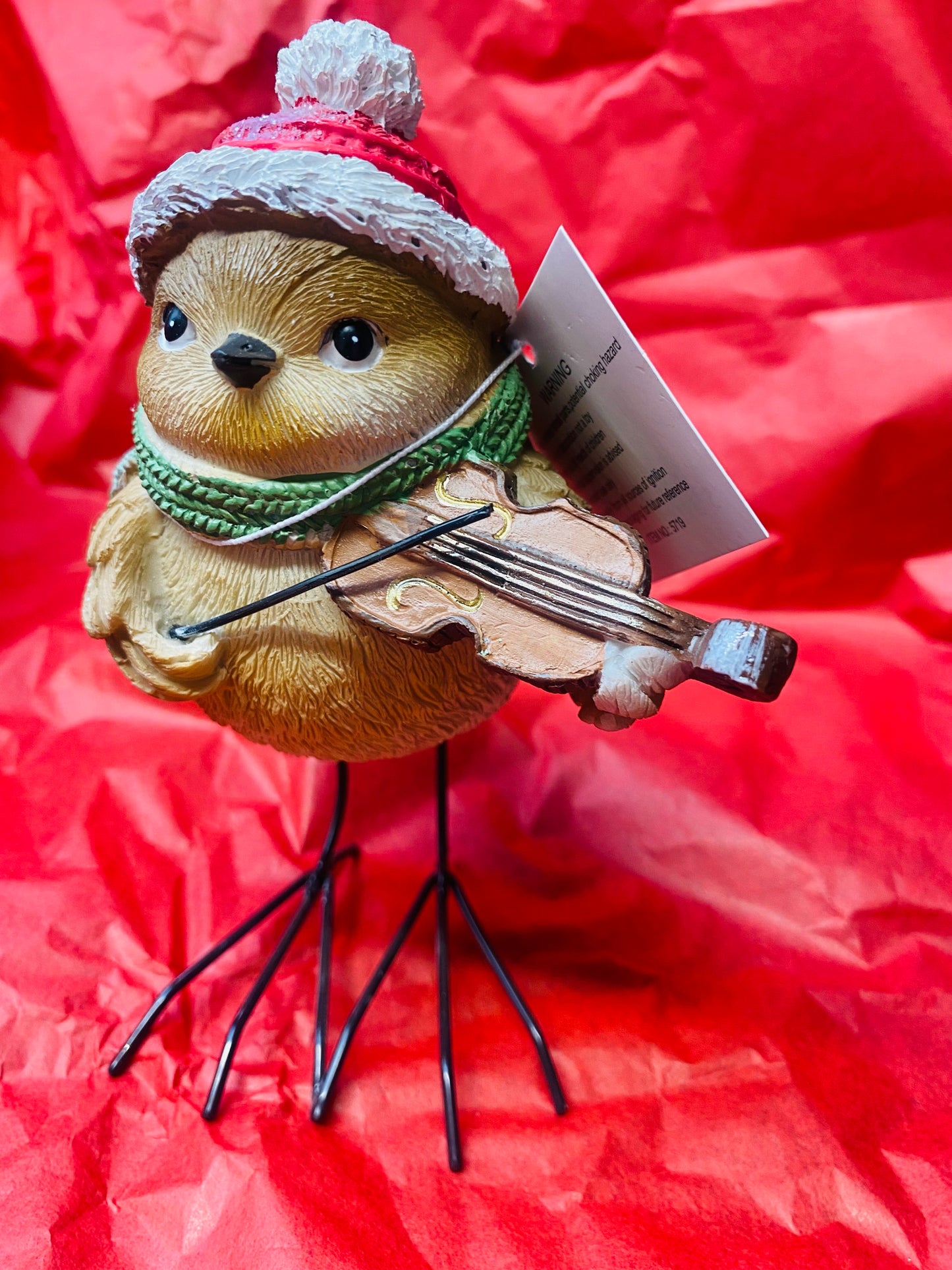 Robin with Musical Instrument