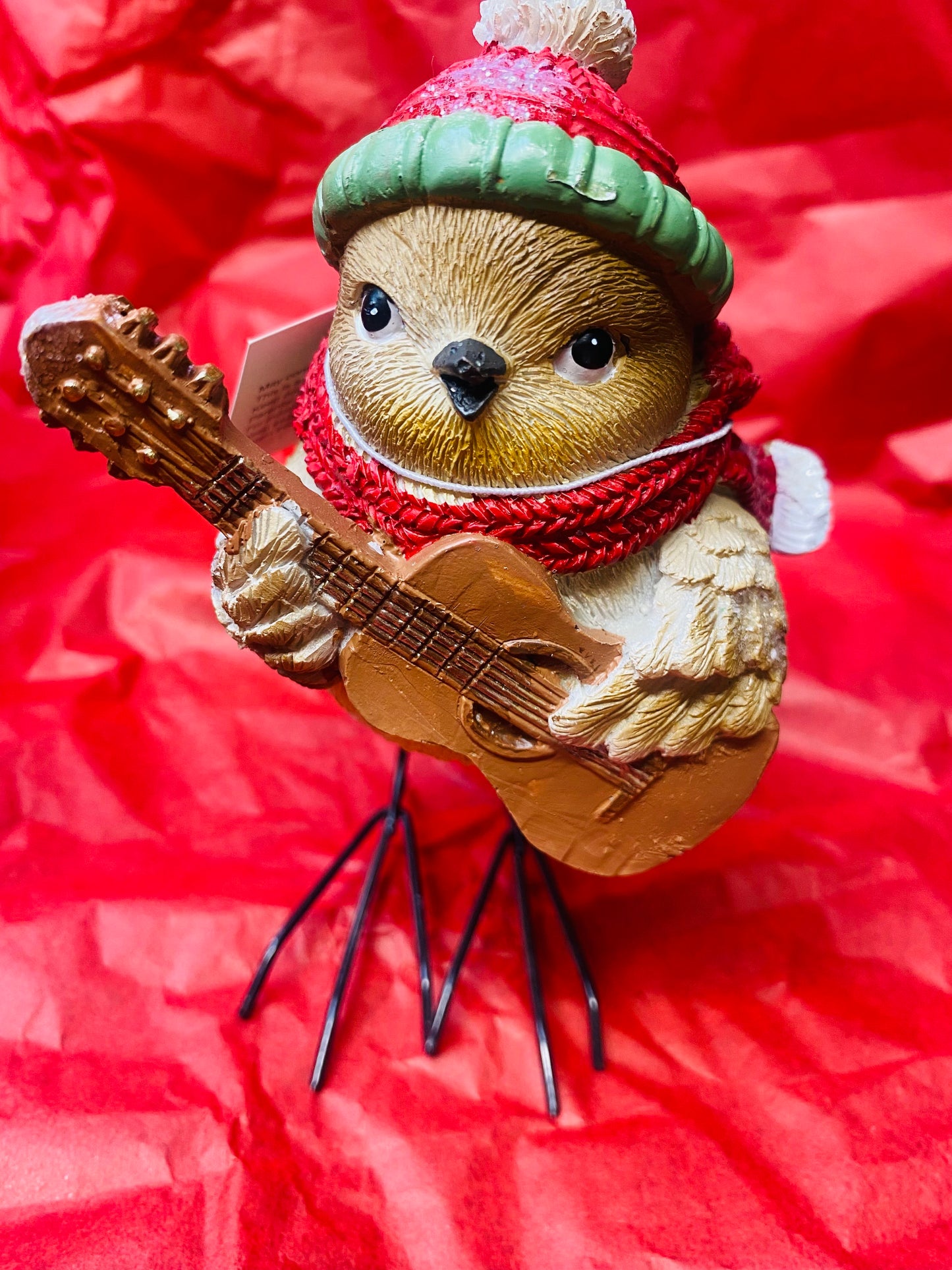 Robin with Musical Instrument