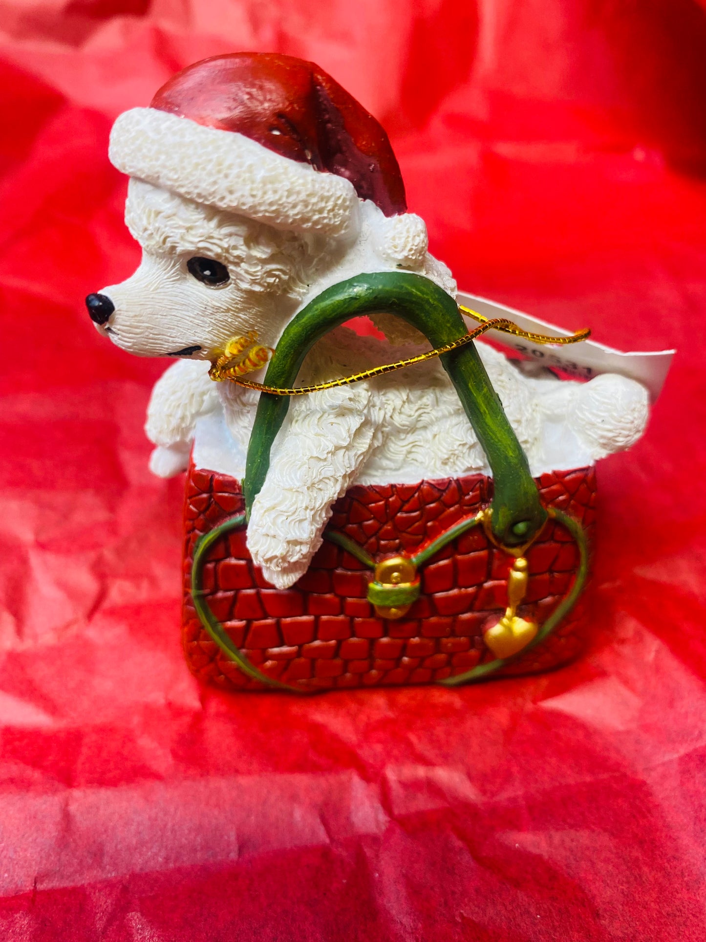 Festive Dog in Handbag