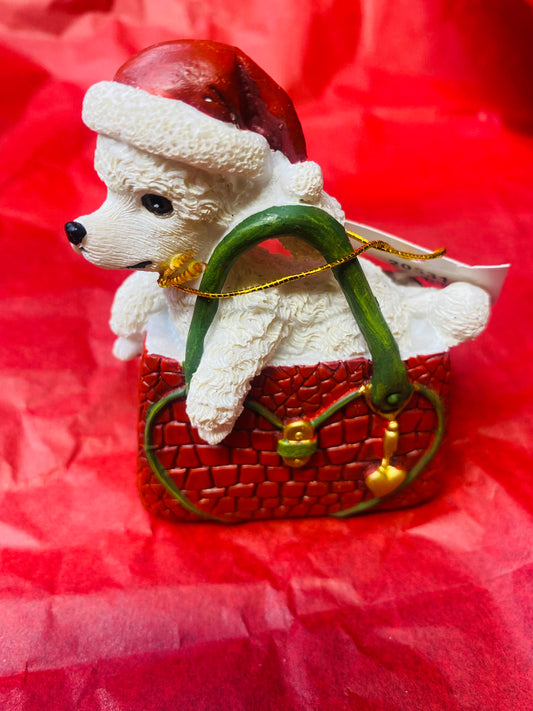 Festive Dog in Handbag