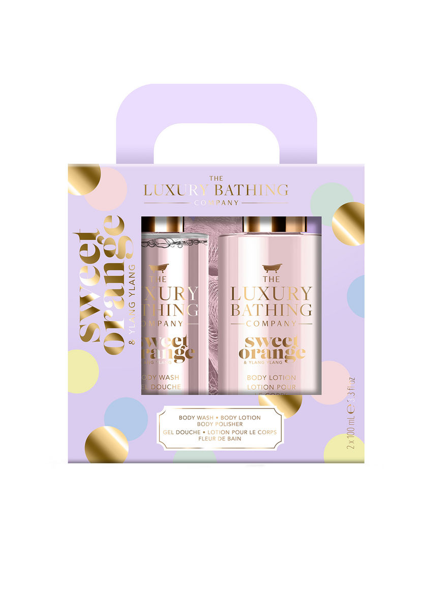 Luxury Bathing Sweet Orange & Ylang Ylang Body Wash and Body Lotion 2x100ml