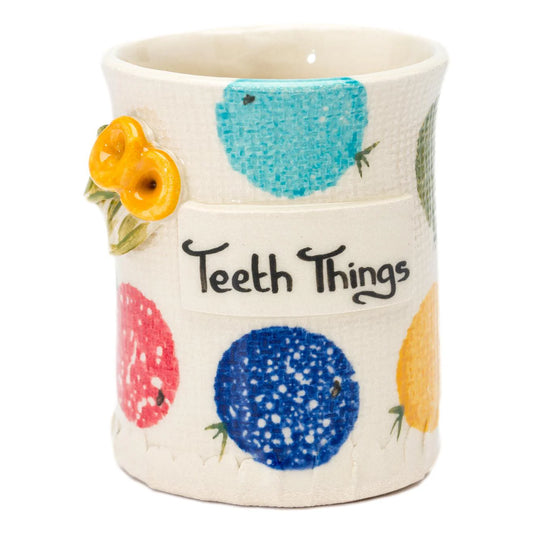 Teeth Things Ceramic Container by Stable Door Pottery