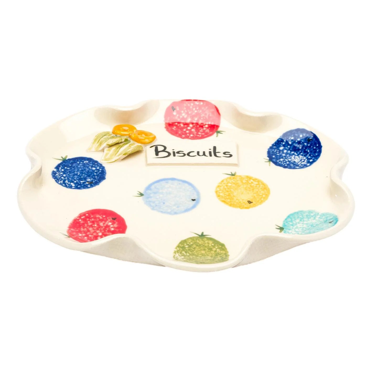 Biscuits Ceramic Plate by Stable Door Pottery