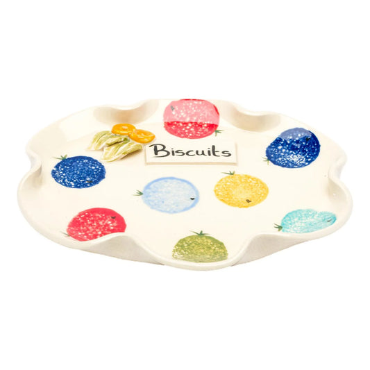 Biscuits Ceramic Plate by Stable Door Pottery
