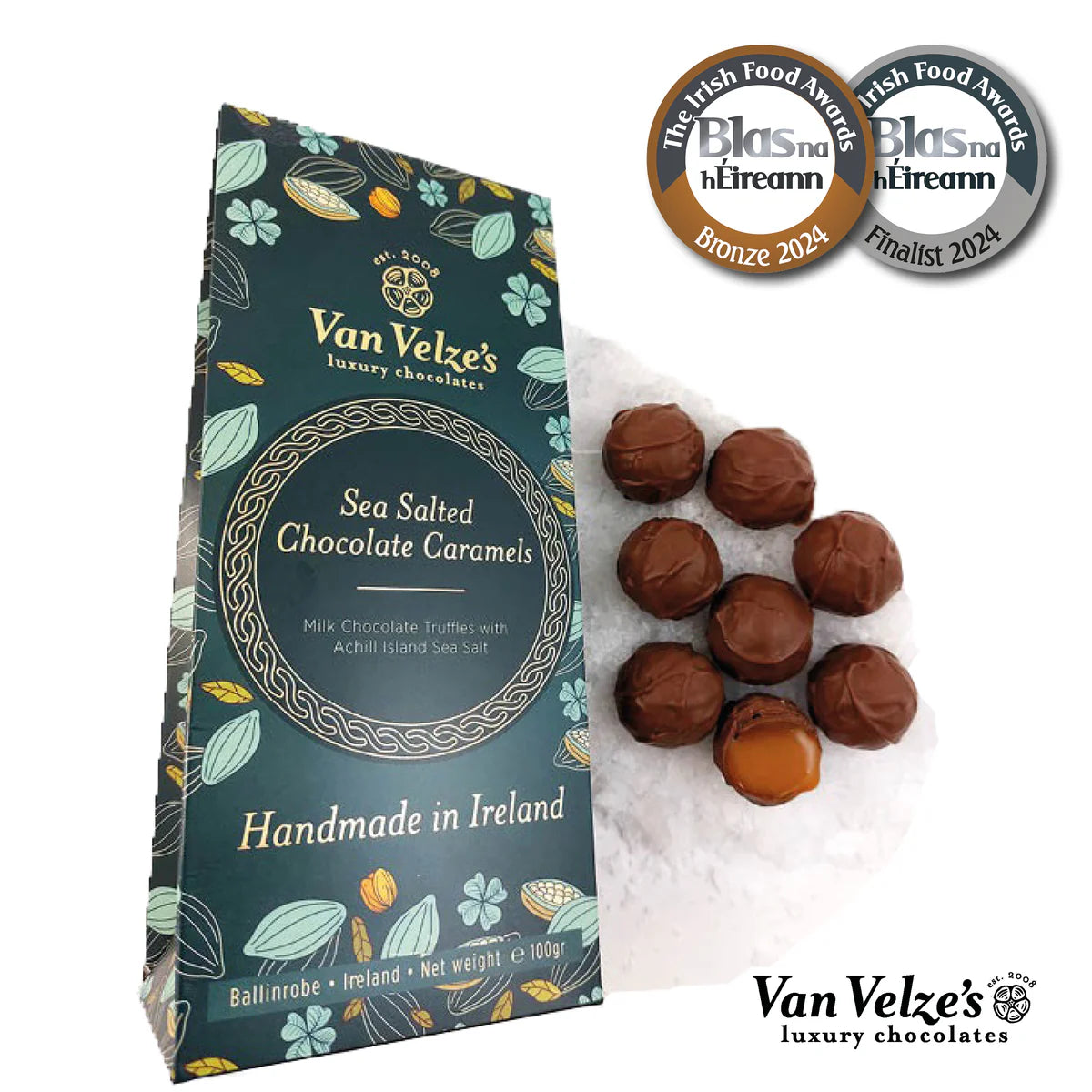 Van Velze's Sea Salted Caramel truffle box