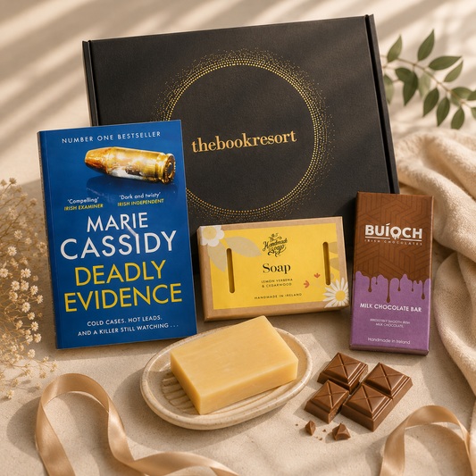 Gift Hamper from The Book Resort with a book and treats
