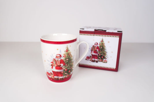 Porcelin Christmas Santa Mug