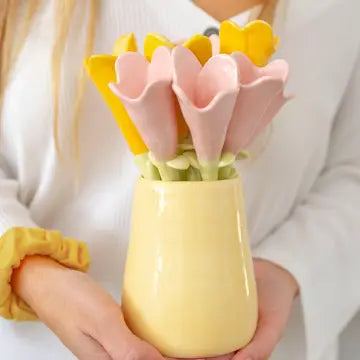 Ceramic Tulip - hand made & hand painted