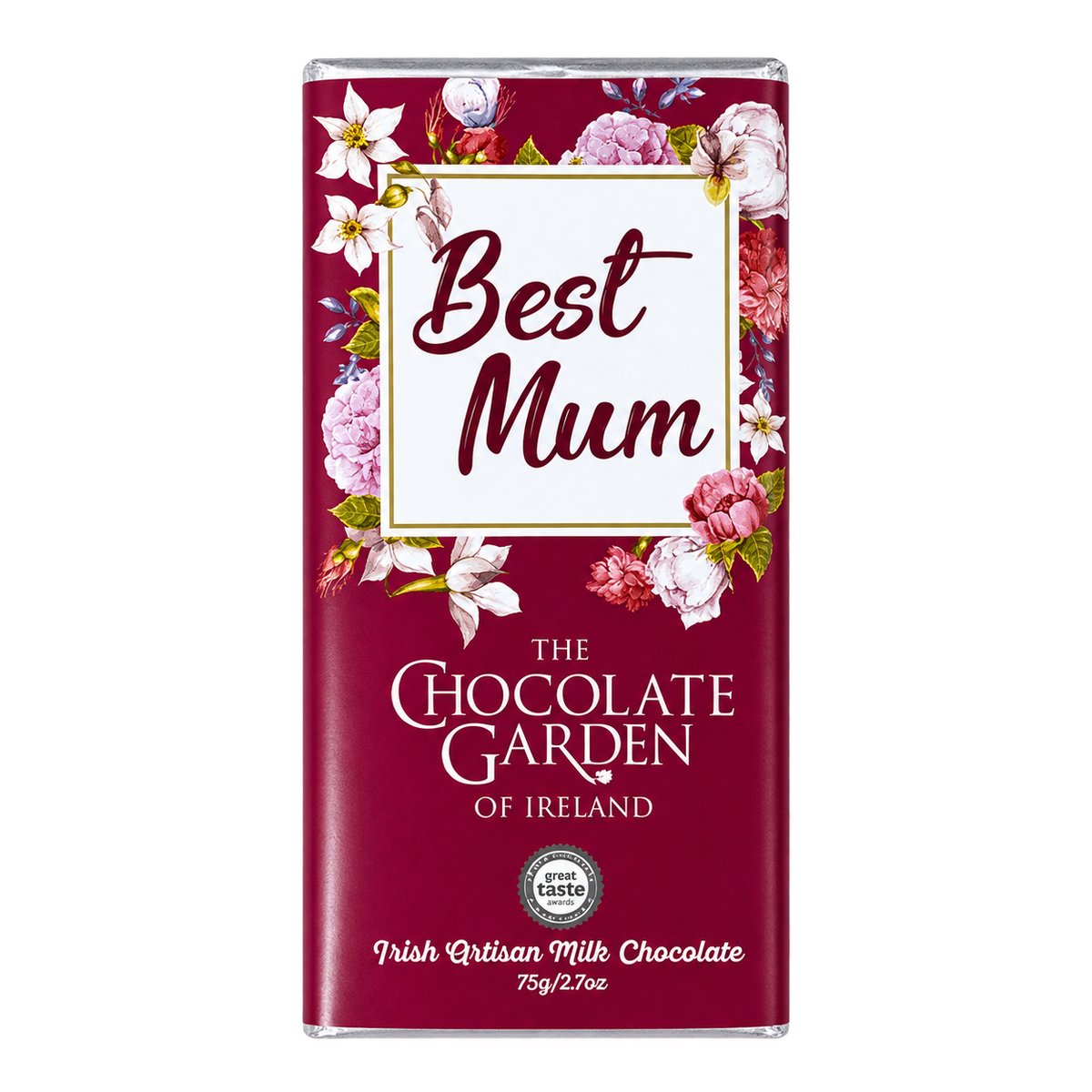 Best Mum Chocolate Bar 75g – isolated product cutout