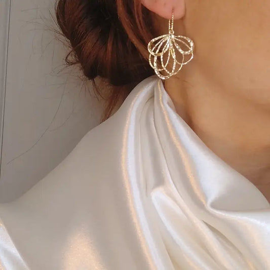 Kyna Maree Ceola - Statement Gold Bridal Earrings
