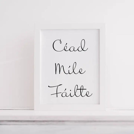 Céad Míle Fáilte - Wall Print