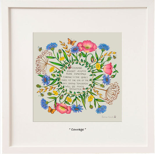 Courage Framed Print