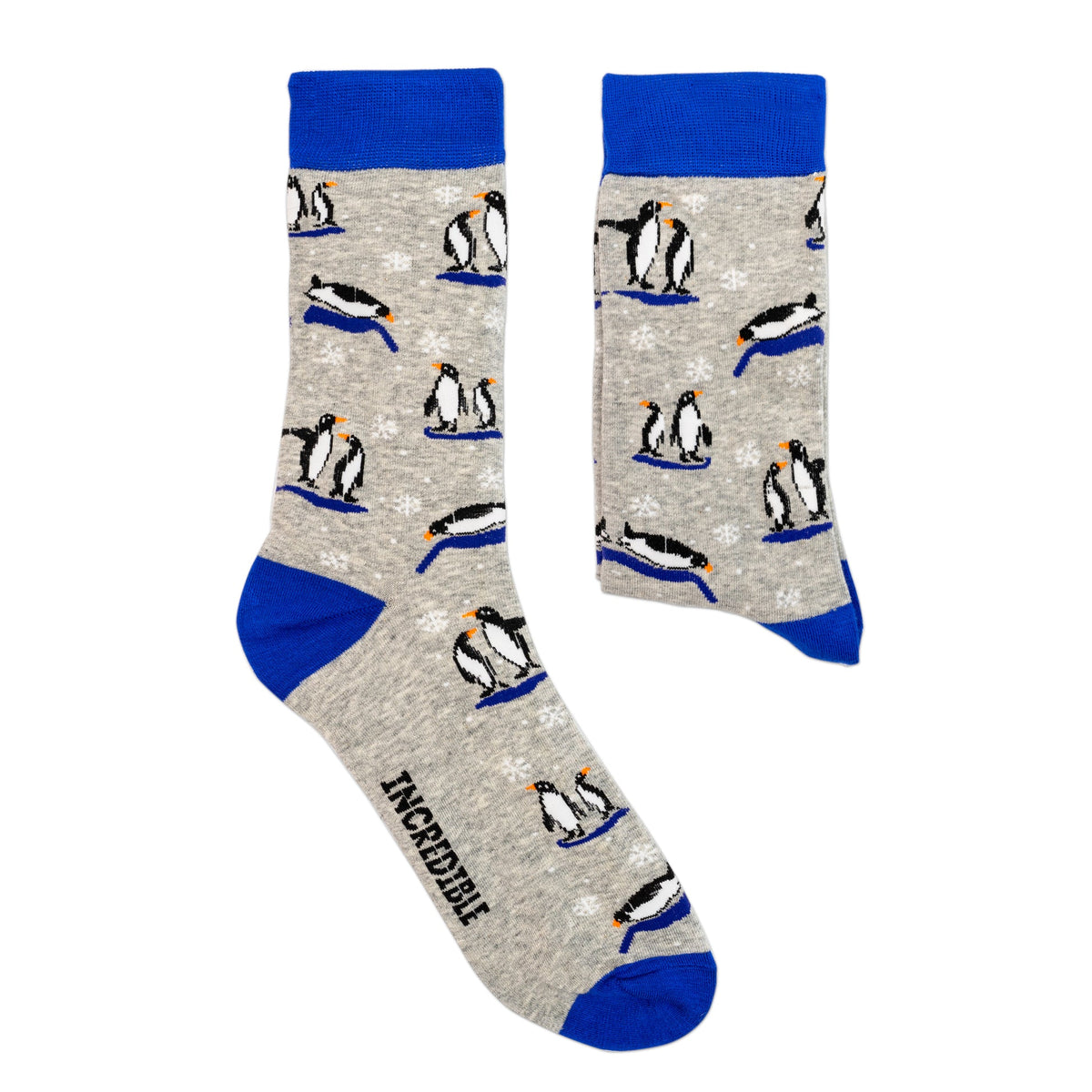 Incredible Socks Playful Penguins Bamboo Socks, size Large 8–12
