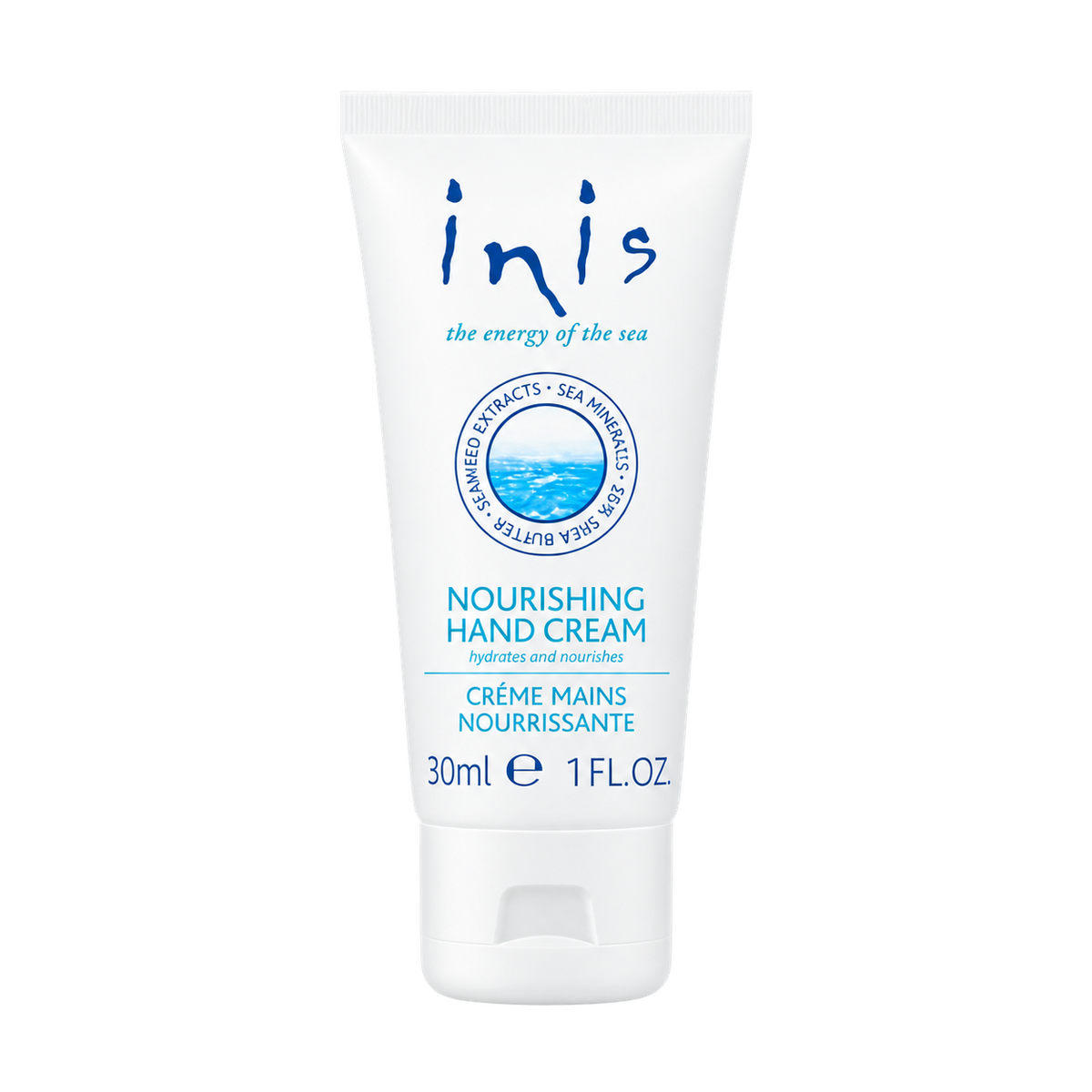 Inis Nourishing Hand Cream 30ml on transparent background