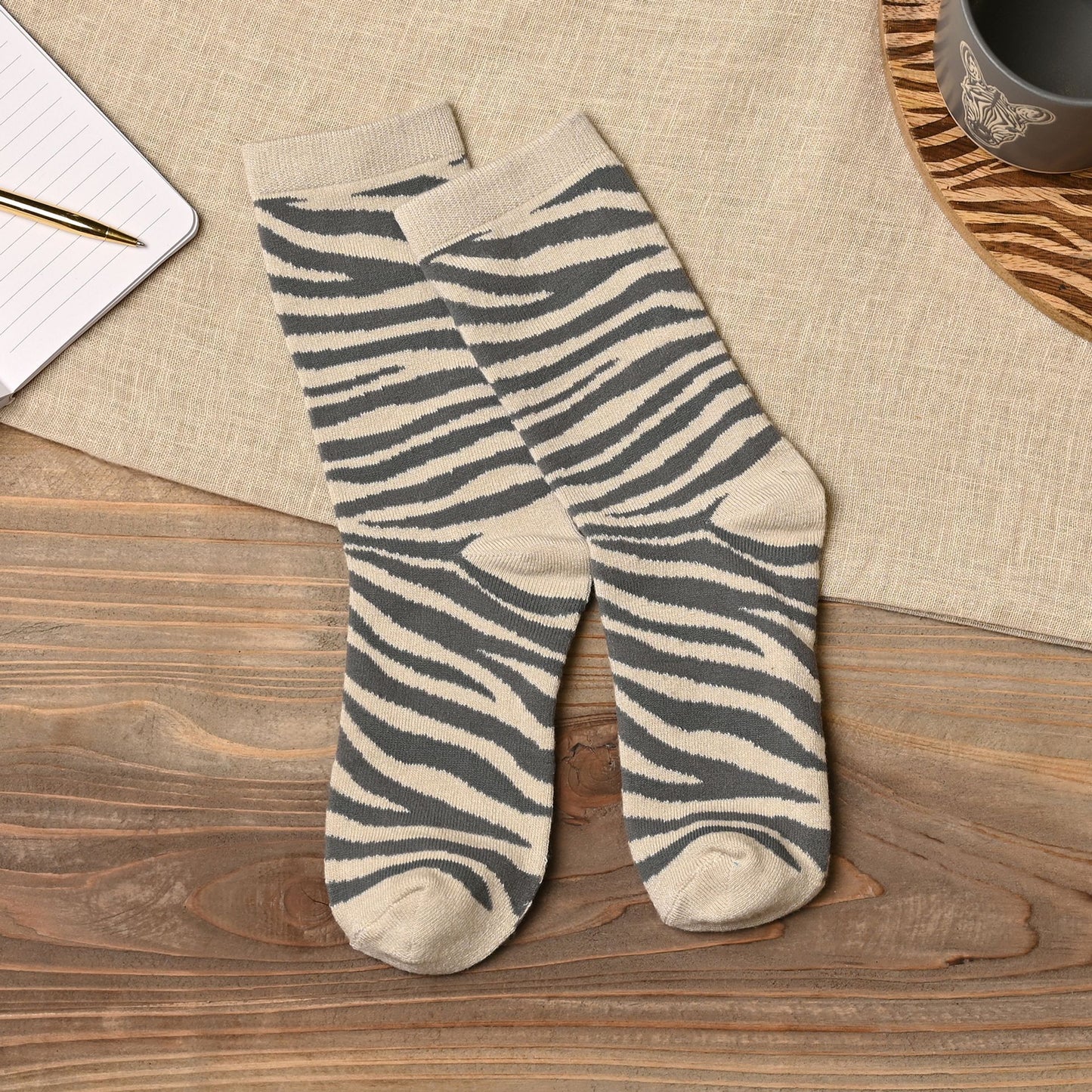 Zebra Bamboo & Polycotton Socks