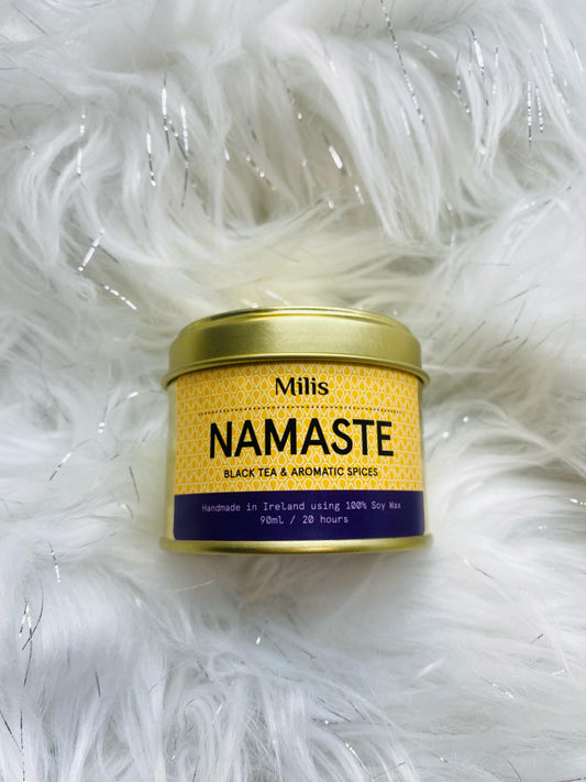 Milis Namaste Tin Candle - NO GIFT BOX