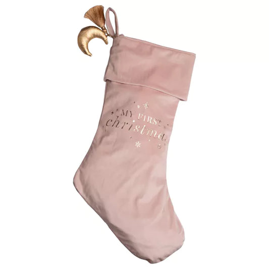 Baby's 1st Christmas Stocking - Pink