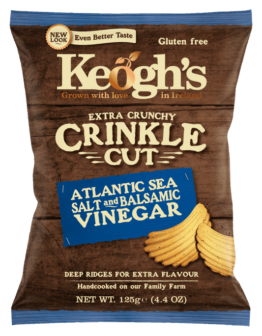 Keoghs Extra Crunch Crinkle Cut  Atlantic Sea Salt & Balsamic Vinegar