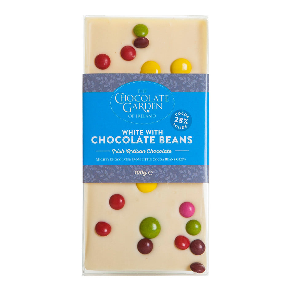 White Chocolate Bar with Beans-White Chocolate Gift Delivered-White Chocolate Gift Box