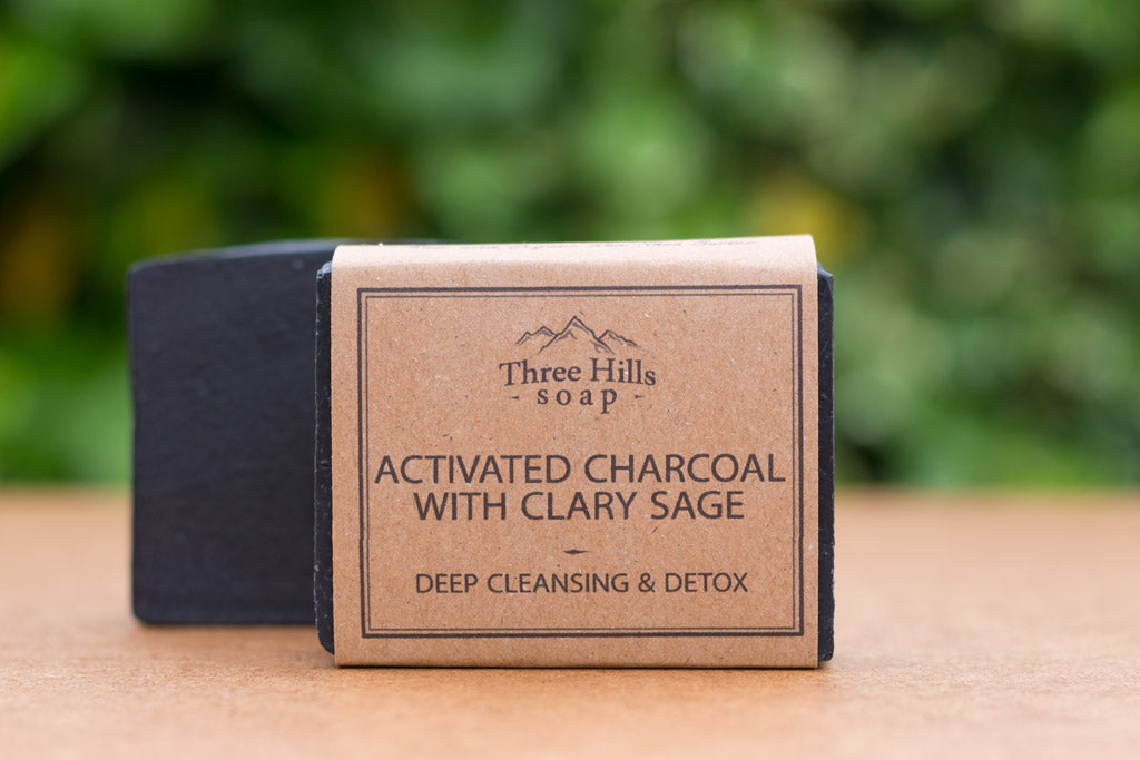 Activated Charcoal Soap with Clary Sage